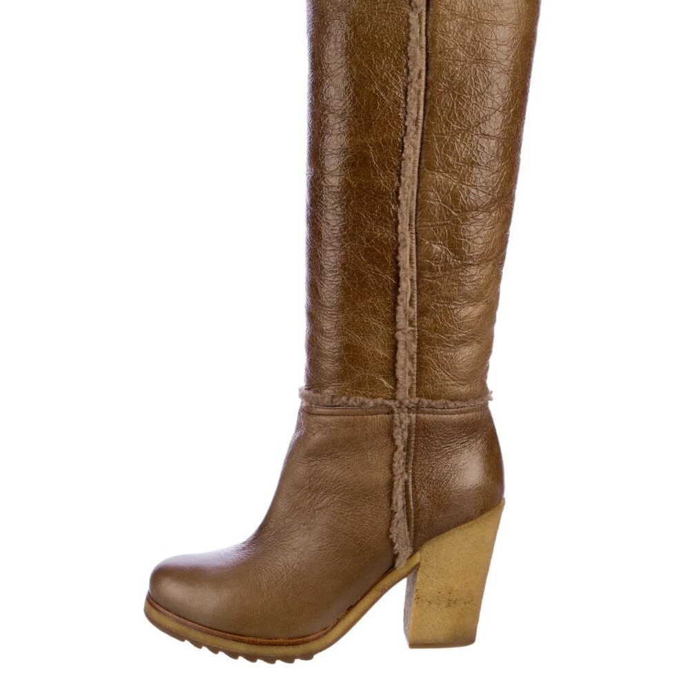 Prada Sport Leather Boots Women's Size: US 9.5, IT 39.5